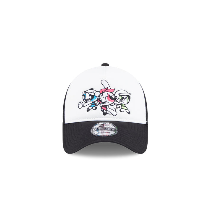 New Era หมวกรุ่น THE POWERPUFF GIRLS THE POWERPUFF GIRLS WHITE/ BLACK 9FORTY A-FRAME TRUCKER CAP