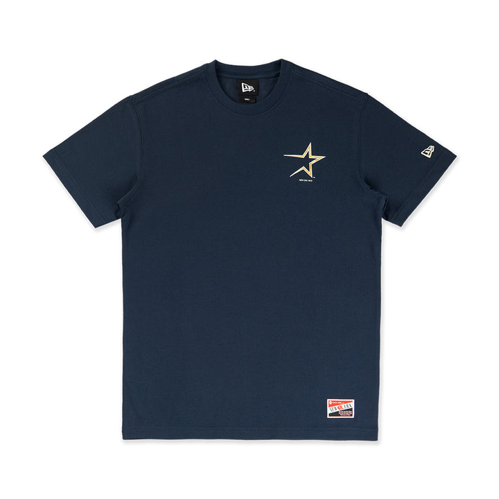 เสื้อยืดแขนสั้น New Era รุ่น Houston Astros Cooperstown League Mix Game Day Oceanside Blue Short Sleeve T-Shirt