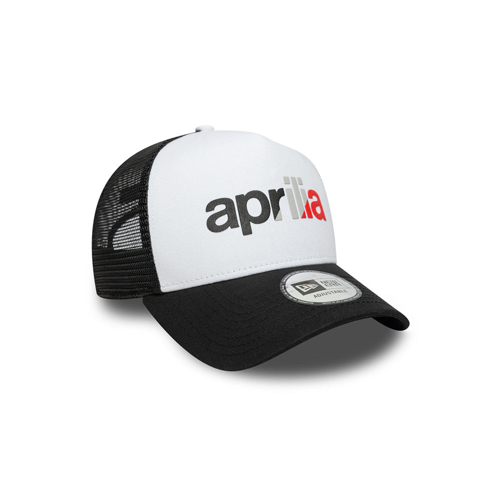 New Era หมวกรุ่น APRILIA EMEA MOTORSPORT BLACK 9FORTY A-FRAME TRUCKER CAP