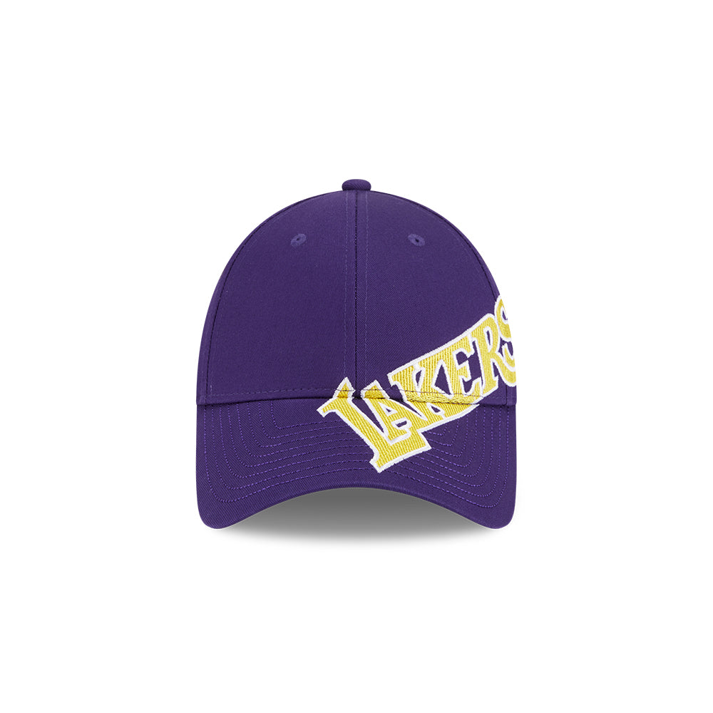 New Era หมวกรุ่น LOS ANGELES LAKERS MIX LEAGUE CROSS PANELS PURPLE 9FORTY CAP