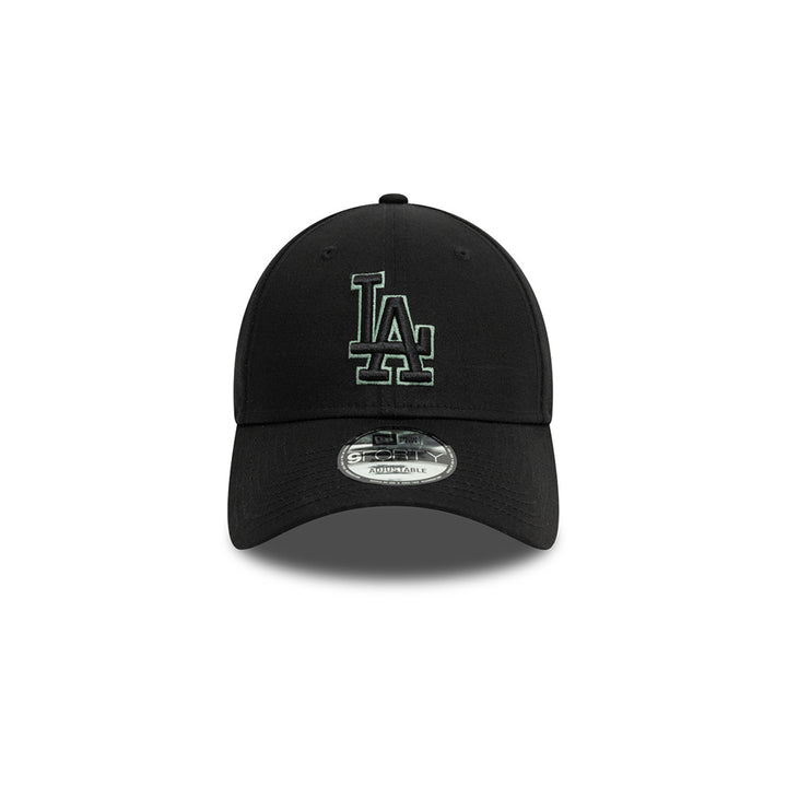 New Era หมวกรุ่น LOS ANGELES DODGERS TEAM OUTLINE 9FORTY BLACK 9FORTY CAP