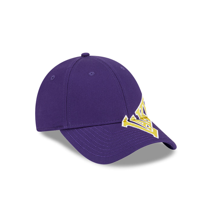 New Era หมวกรุ่น LOS ANGELES LAKERS MIX LEAGUE CROSS PANELS PURPLE 9FORTY CAP