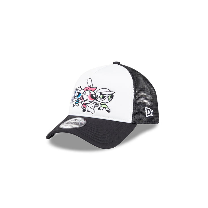 New Era หมวกรุ่น THE POWERPUFF GIRLS THE POWERPUFF GIRLS WHITE/ BLACK 9FORTY A-FRAME TRUCKER CAP
