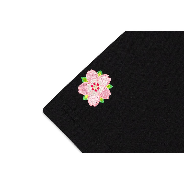 New Era เสื้อยืดแขนสั้นรุ่น LOS ANGELES DODGERS SAKURA PACK BLACK WOMEN SHORT SLEEVE T-SHIRT