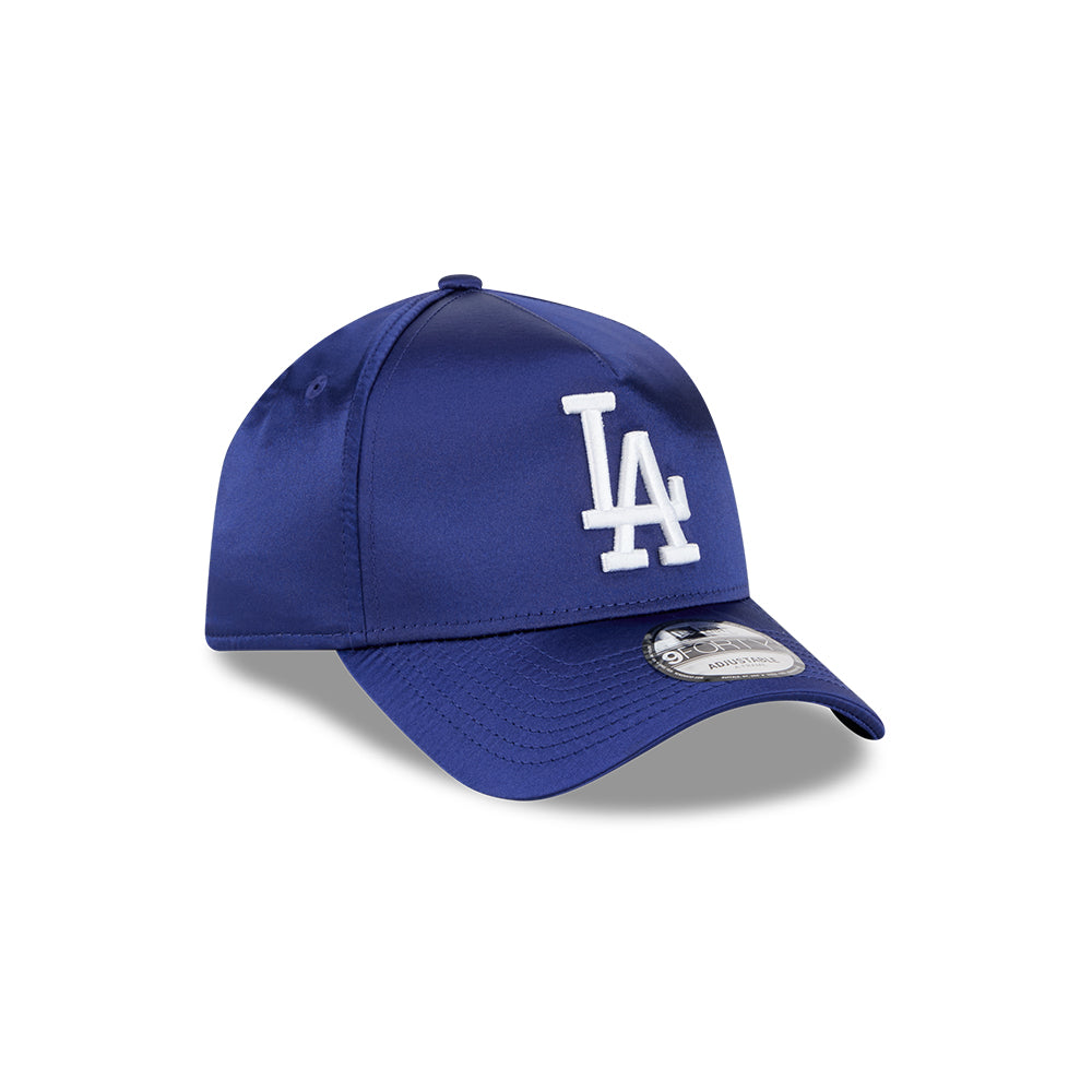 New Era หมวกรุ่น LOS ANGELES DODGERS CO SATIN COOPERSTOWN DARK ROYAL 9FORTY A-FRAME CAP