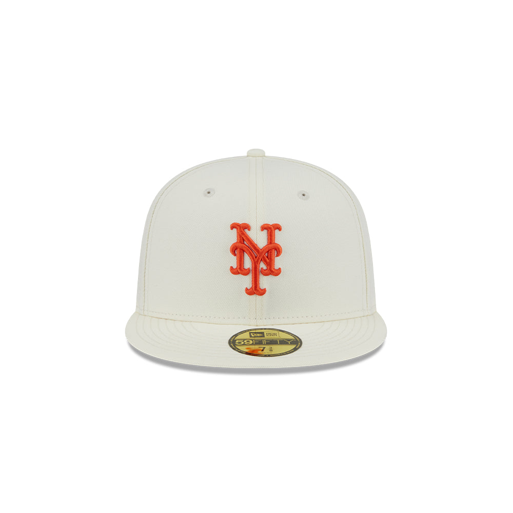 New Era หมวกรุ่น NEW YORK METS 59FIFTY PACK - CITY SERIES CHROME WHITE 59FIFTY CAP