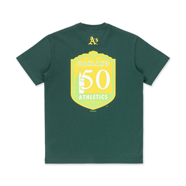เสื้อยืดแขนสั้น New Era รุ่น 59Fifty Pack - Fire Oakland Athletics Cooperstown Dark Green Short Sleeve T-Shirt
