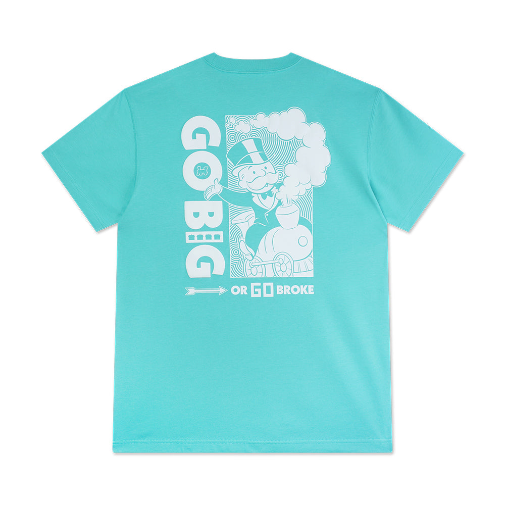 New Era เสื้อยืดแขนสั้นรุ่น New Era X Monopoly Monopoly Arctic Teal Short Sleeve Tee Apparel