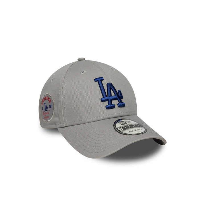 New Era หมวกรุ่น LOS ANGELES DODGERS SIDE PATCH GRAY 9FORTY CAP