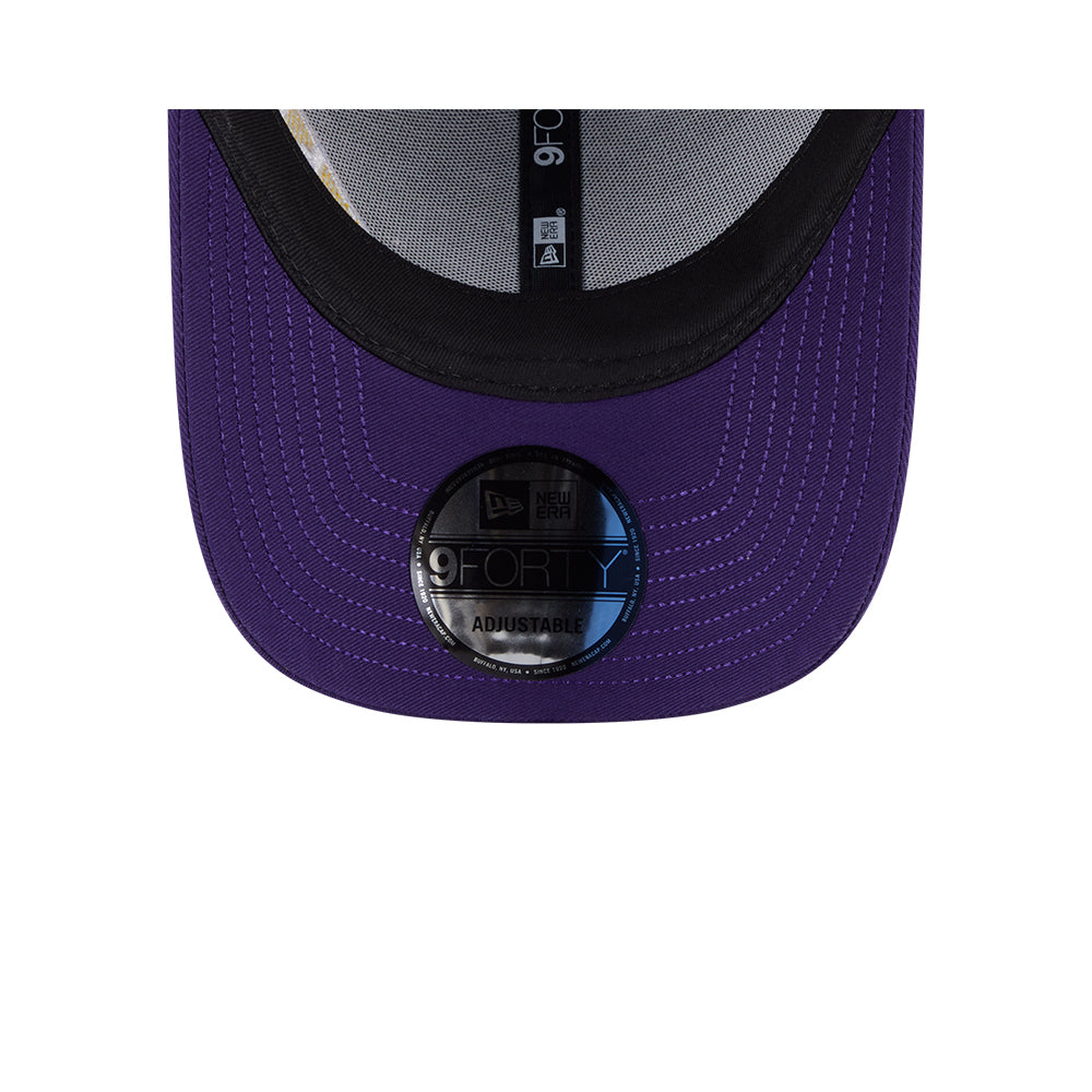 New Era หมวกรุ่น LOS ANGELES LAKERS MIX LEAGUE CROSS PANELS PURPLE 9FORTY CAP