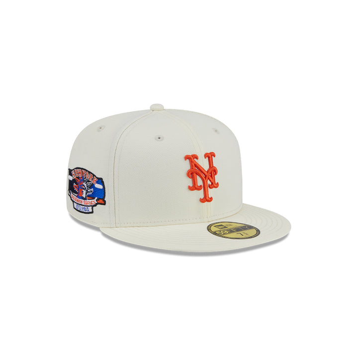 New Era หมวกรุ่น NEW YORK METS 59FIFTY PACK - CITY SERIES CHROME WHITE 59FIFTY CAP