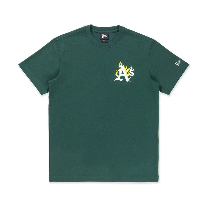 เสื้อยืดแขนสั้น New Era รุ่น 59Fifty Pack - Fire Oakland Athletics Cooperstown Dark Green Short Sleeve T-Shirt