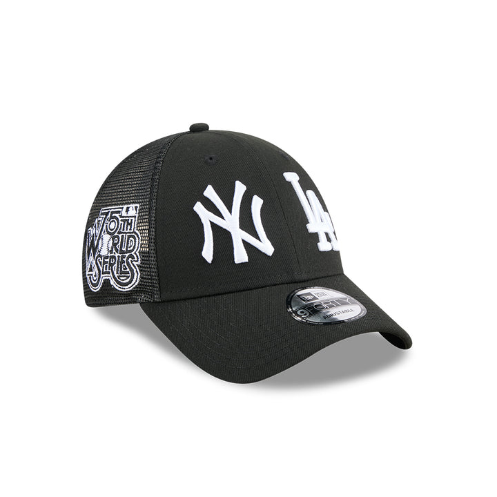 New Era หมวกรุ่น NEW YORK YANKEES & LOS ANGELES DODGERS MLB TWO TEAM BLACK 9FORTY TRUCKER CAP