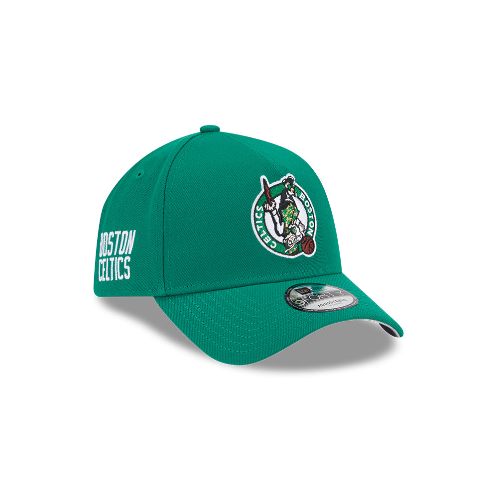 New Era หมวกรุ่น Boston Celtics Upside Down Logo Nba Kelly Green 9Forty Aframe Cap