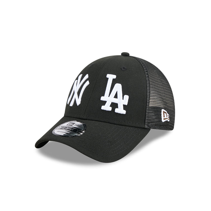 New Era หมวกรุ่น NEW YORK YANKEES & LOS ANGELES DODGERS MLB TWO TEAM BLACK 9FORTY TRUCKER CAP