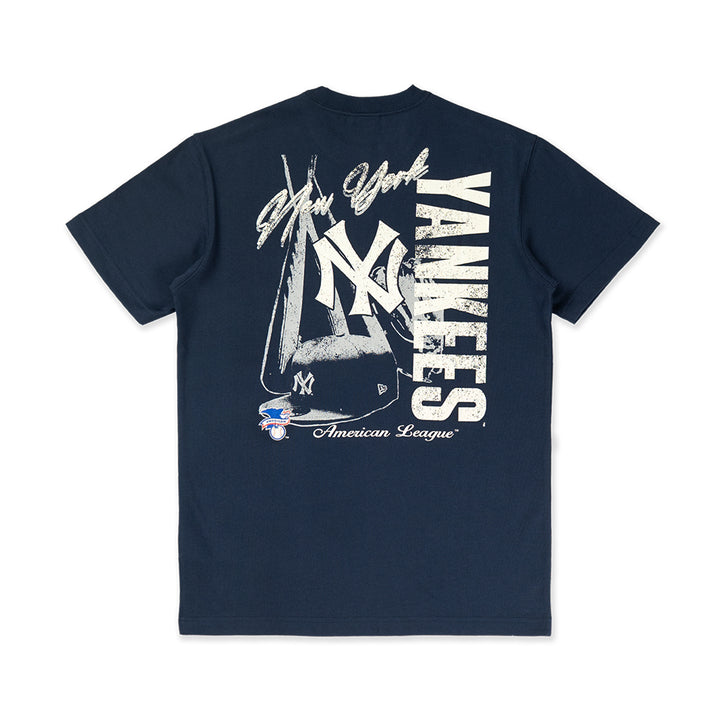 เสื้อยืดแขนสั้น New Era รุ่น New York Yankees Cooperstown League Mix Game Day Oceanside Blue Short Sleeve T-Shirt