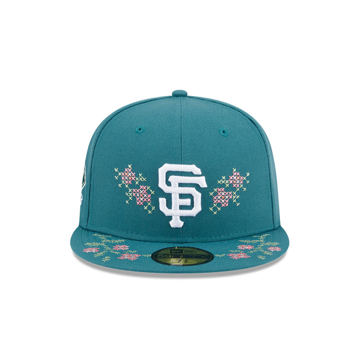 New Era หมวกรุ่น SAN FRANCISCO GIANTS CO 59FIFTY PACK - GARDEN PINE NEEDLE GREEN 59FIFTY CAP