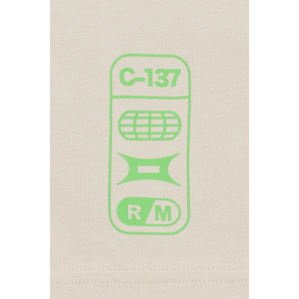 New Era เสื้อยืดแขนสั้นรุ่น Rick And Morty Split Graphic Vintage Stone Short Sleeve T-Shirt