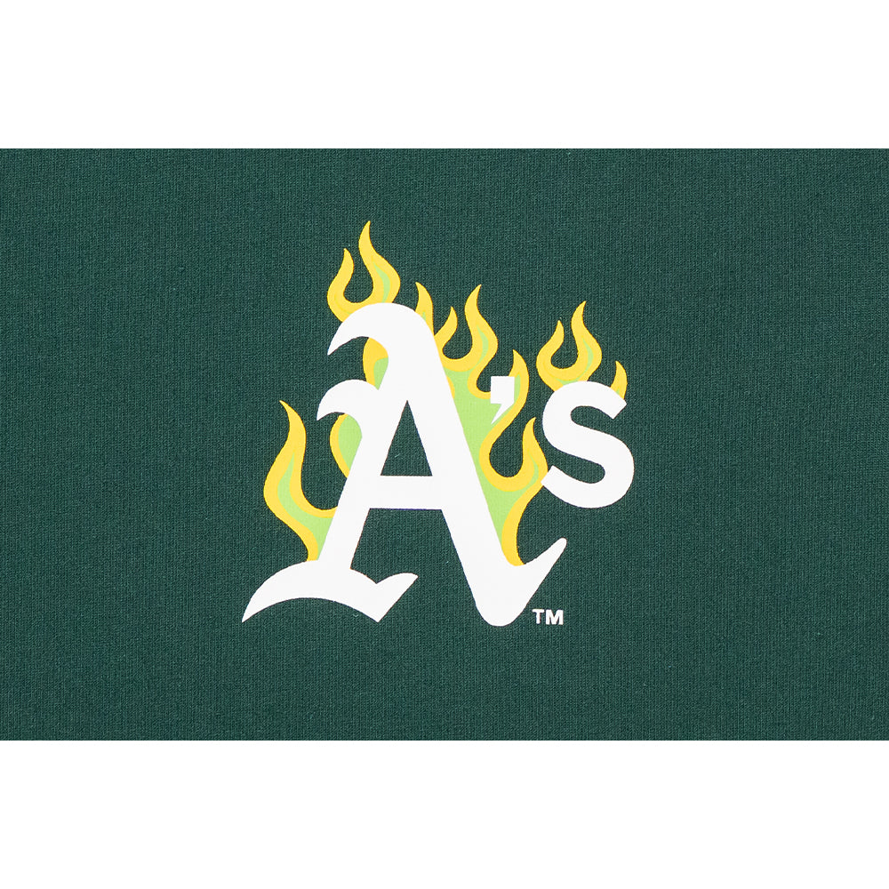 เสื้อยืดแขนสั้น New Era รุ่น 59Fifty Pack - Fire Oakland Athletics Cooperstown Dark Green Short Sleeve T-Shirt