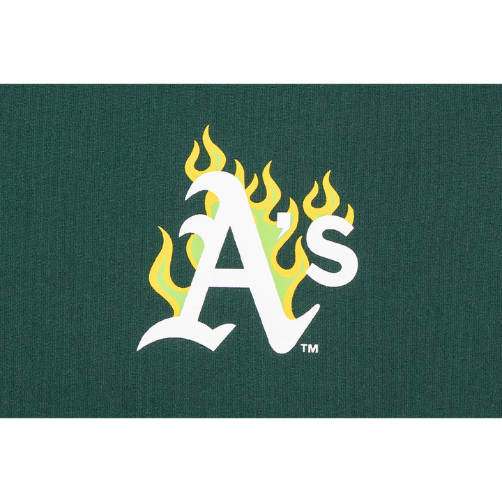 เสื้อยืดแขนสั้น New Era รุ่น 59Fifty Pack - Fire Oakland Athletics Cooperstown Dark Green Short Sleeve T-Shirt