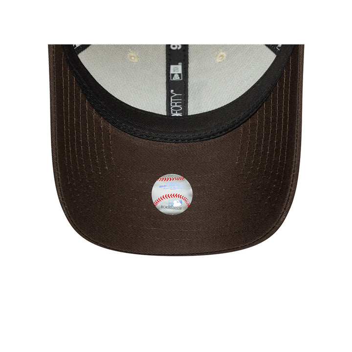 New Era หมวกรุ่น LOS ANGELES DODGERS SIDE PATCH 2-TONE BROWN VISOR LIGHT CREAM 9FORTY CAP