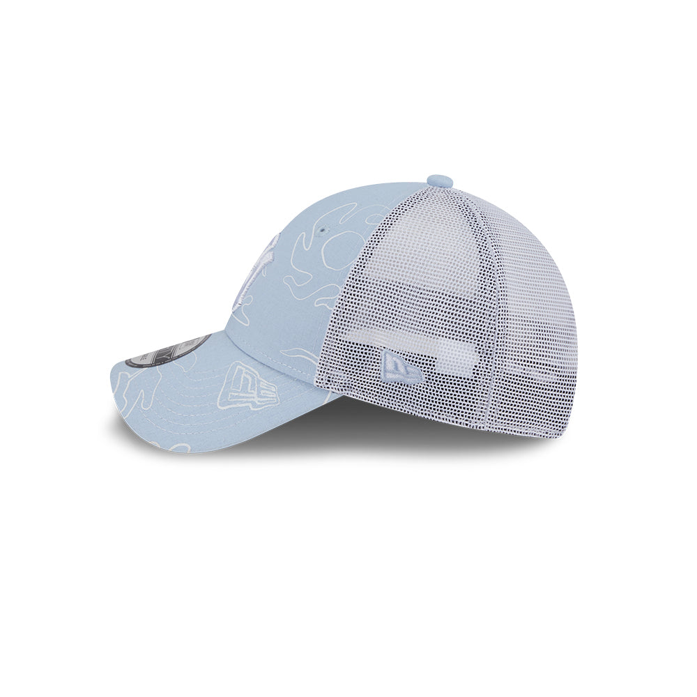 New Era หมวกรุ่น NEW YORK YANKEES RESORT SOFT BLUE 9FORTY TRUCKER CAP