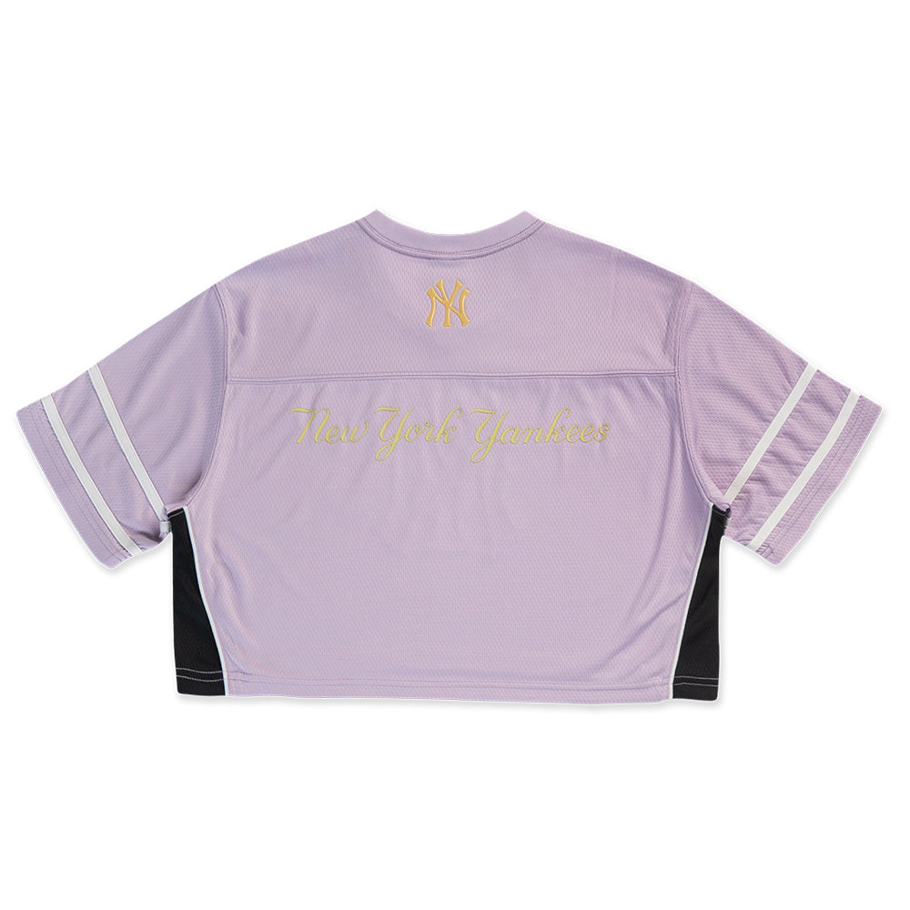 New Era เสื้อครอปรุ่น NEW YORK YANKEES JELLY PACK PASTEL LILAC WOMEN CROP AMERICAN FOOTBALL JERSEY Set
