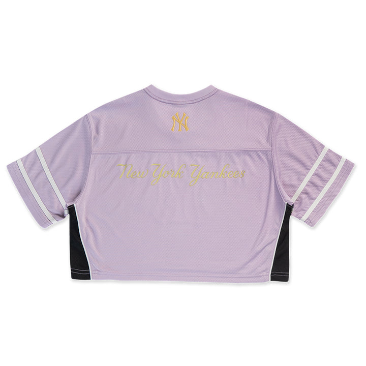 New Era เสื้อครอปรุ่น NEW YORK YANKEES JELLY PACK PASTEL LILAC WOMEN CROP AMERICAN FOOTBALL JERSEY Set