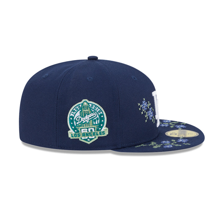 New Era หมวกรุ่น LOS ANGELES DODGERS CO 59FIFTY PACK - GARDEN OCEANSIDE BLUE 59FIFTY CAP