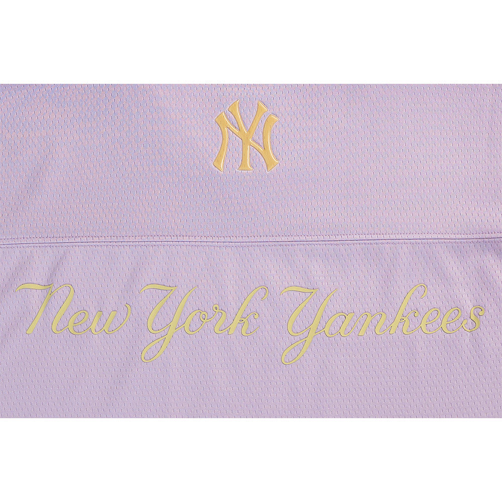 New Era เสื้อครอปรุ่น NEW YORK YANKEES JELLY PACK PASTEL LILAC WOMEN CROP AMERICAN FOOTBALL JERSEY Set