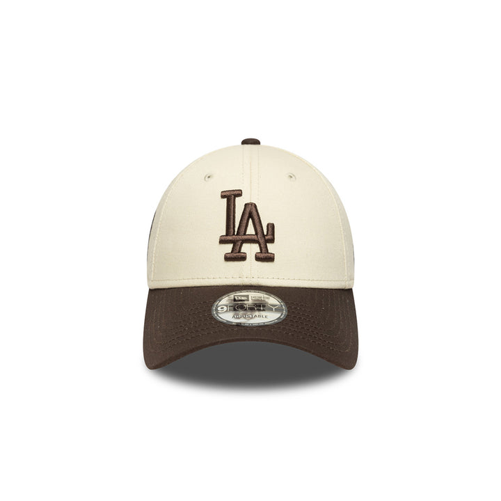 New Era หมวกรุ่น LOS ANGELES DODGERS SIDE PATCH 2-TONE BROWN VISOR LIGHT CREAM 9FORTY CAP