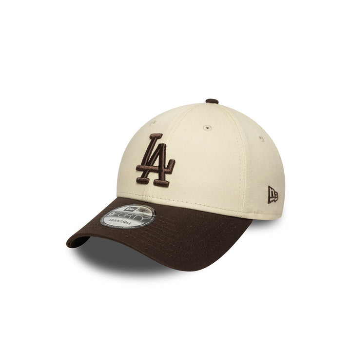 New Era หมวกรุ่น LOS ANGELES DODGERS SIDE PATCH 2-TONE BROWN VISOR LIGHT CREAM 9FORTY CAP