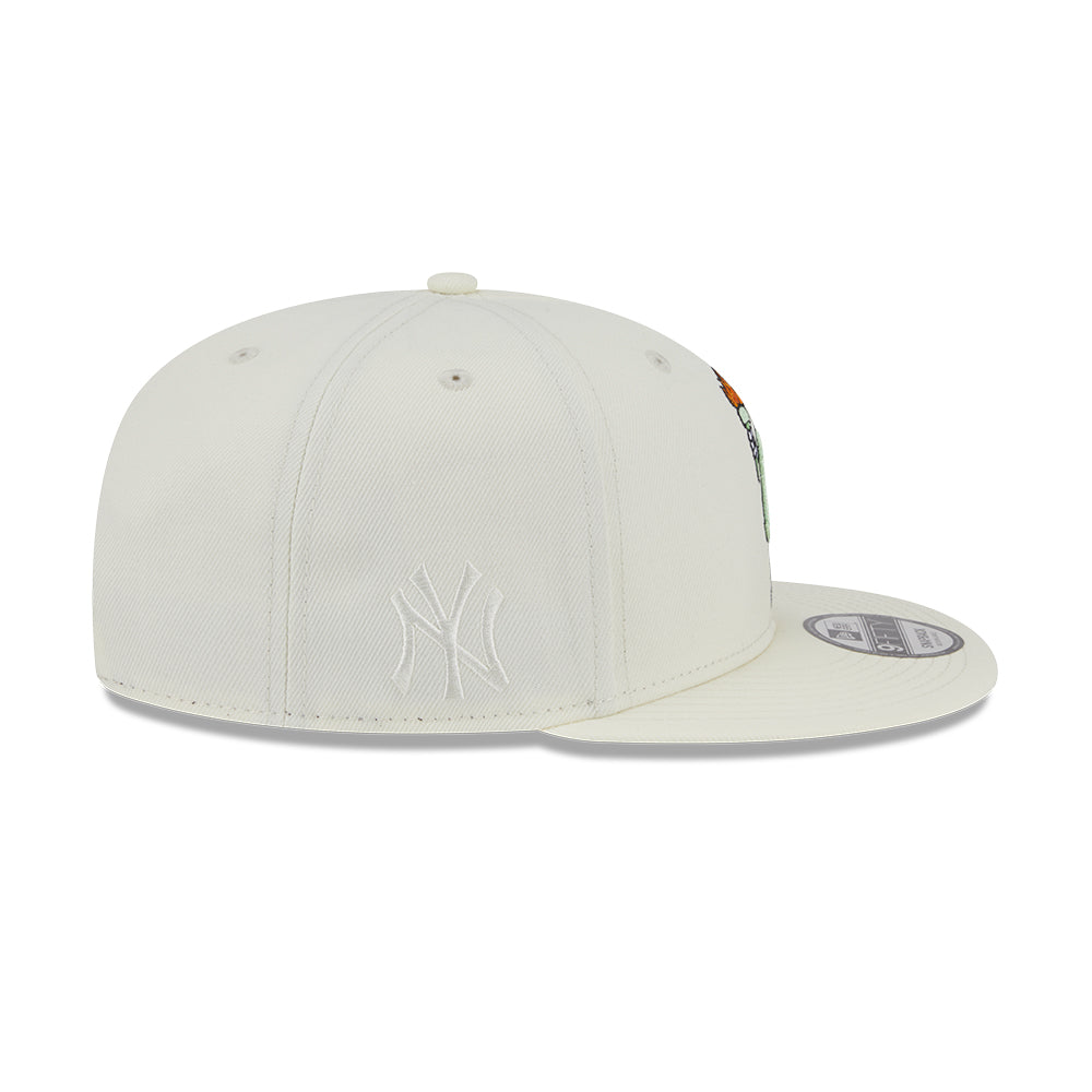 New Era หมวกรุ่น NEW YORK YANKEES MLB CARTOON CHROME WHITE 9FIFTY CAP