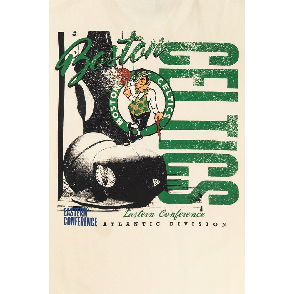 เสื้อยืดแขนสั้น New Era รุ่น Boston Celtics League Mix Game Day Chrome White Short Sleeve T-Shirt
