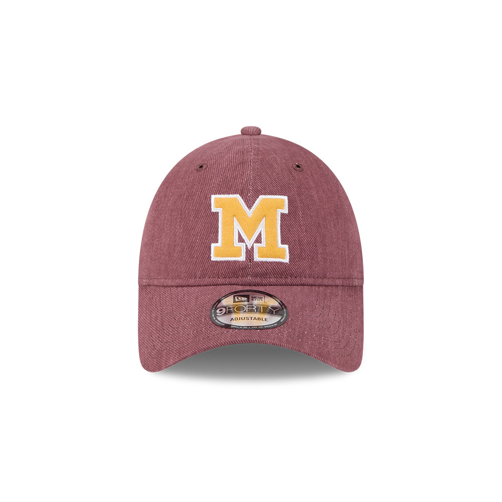 หมวกแก๊ป New Era รุ่น Milwaukee Brewers Cooperstown MLB Varsity Burgandy 9Forty Unst Cap