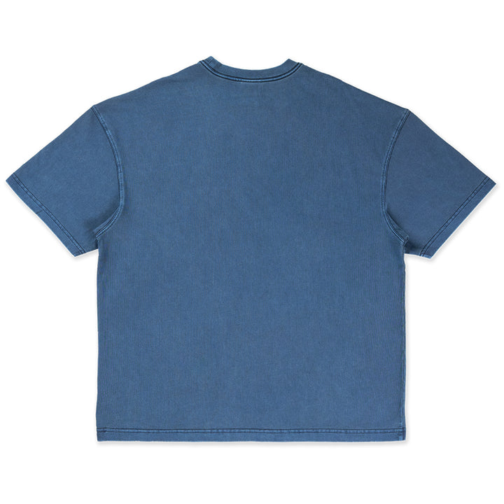 New Era เสื้อโอเวอร์ไซส์รุ่น New Era Street Archived Washed Oceanside Blue Oversized Short Sleeve T-Shirt