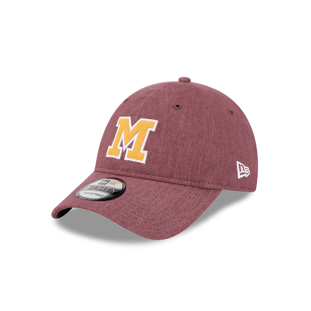 หมวกแก๊ป New Era รุ่น Milwaukee Brewers Cooperstown MLB Varsity Burgandy 9Forty Unst Cap