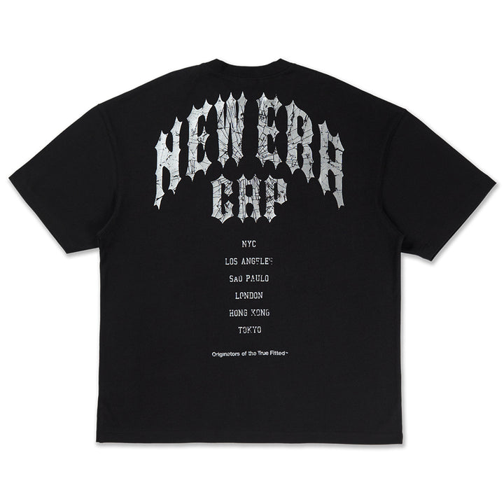 New Era เสื้อโอเวอร์ไซส์รุ่น New Era Street Archived Black Oversized Short Sleeve T-Shirt