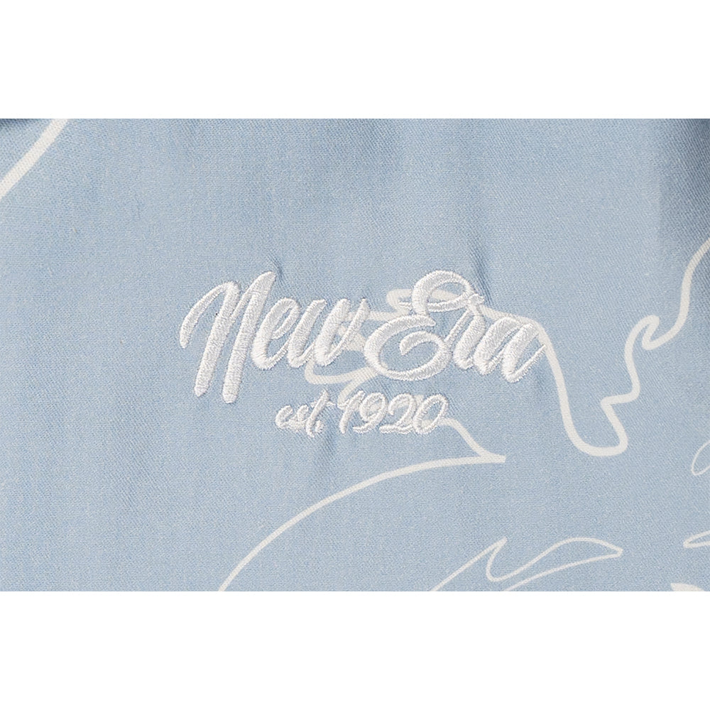 New Era เสื้อเชิ้ตแขนสั้นรุ่น NEW ERA RESORT SOFT BLUE WOVEN SHIRT