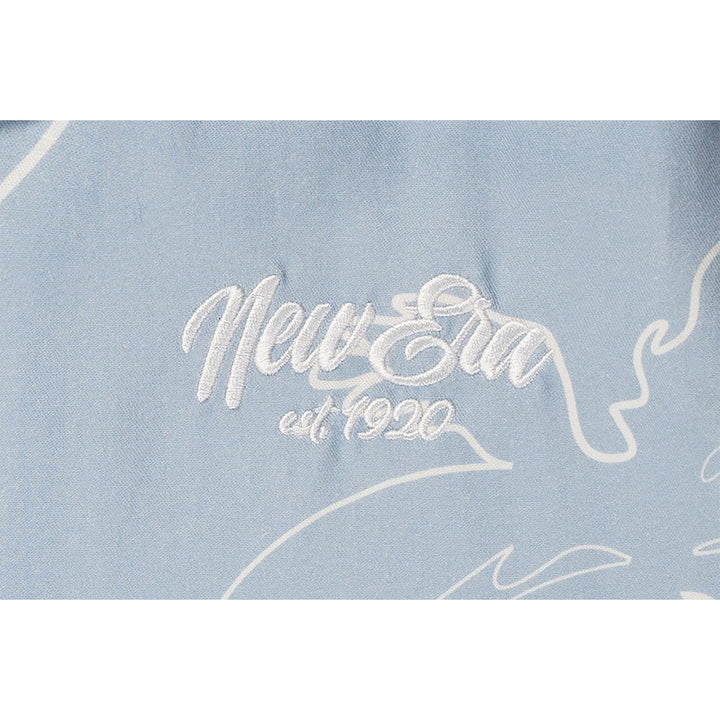 New Era เสื้อเชิ้ตแขนสั้นรุ่น NEW ERA RESORT SOFT BLUE WOVEN SHIRT