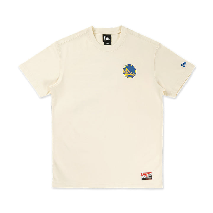 เสื้อยืดแขนสั้น New Era รุ่น Golden State Warriors League Mix Game Day Chrome White Short Sleeve T-Shirt