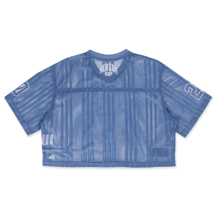 New Era เสื้อครอปรุ่น New Era Street Archived Oceanside Blue Women Crop American Football Jersey