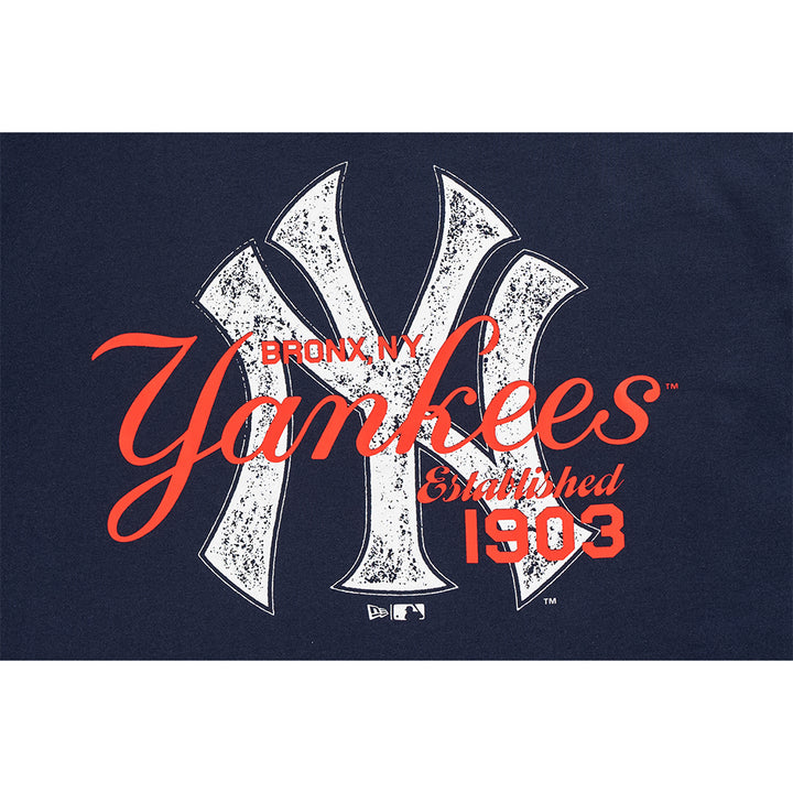 New Era เสื้อยืดแขนสั้นรุ่น NEW YORK YANKEES ESSENTIAL NAVY SHORT SLEEVE TEE