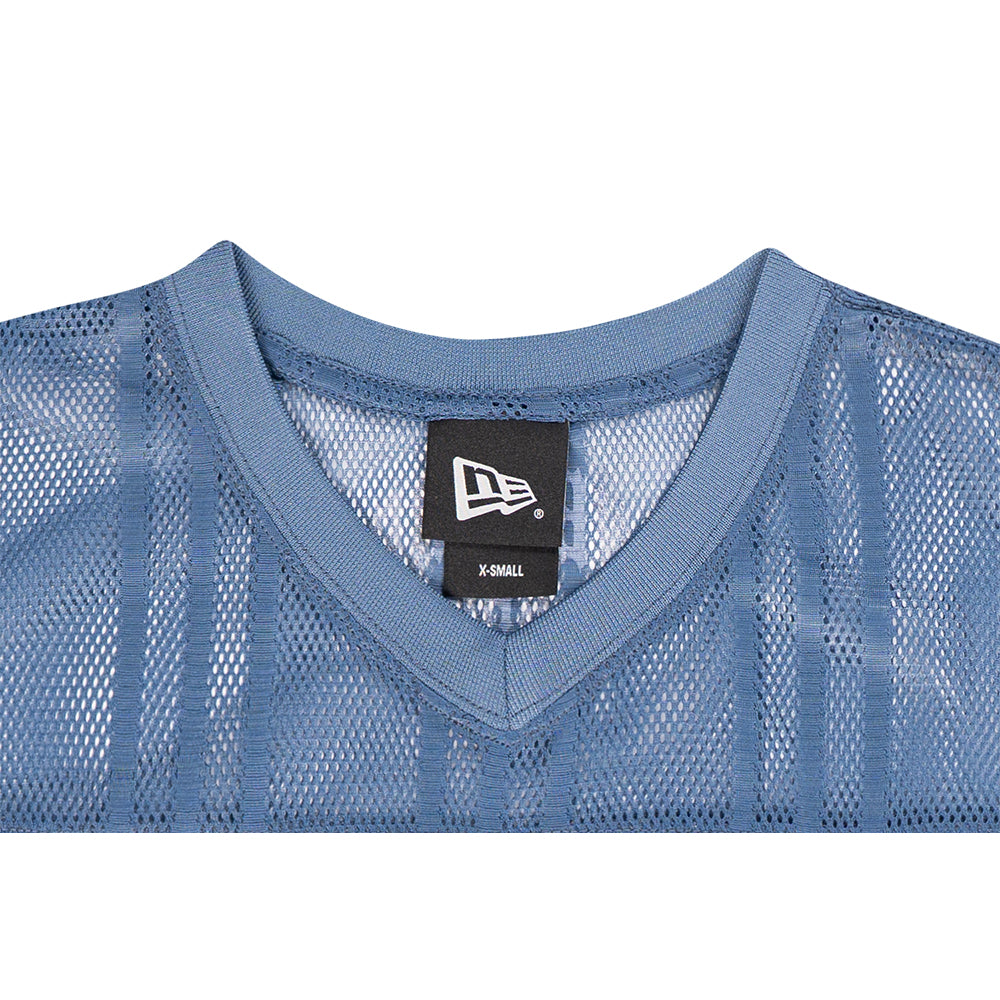 New Era เสื้อครอปรุ่น New Era Street Archived Oceanside Blue Women Crop American Football Jersey
