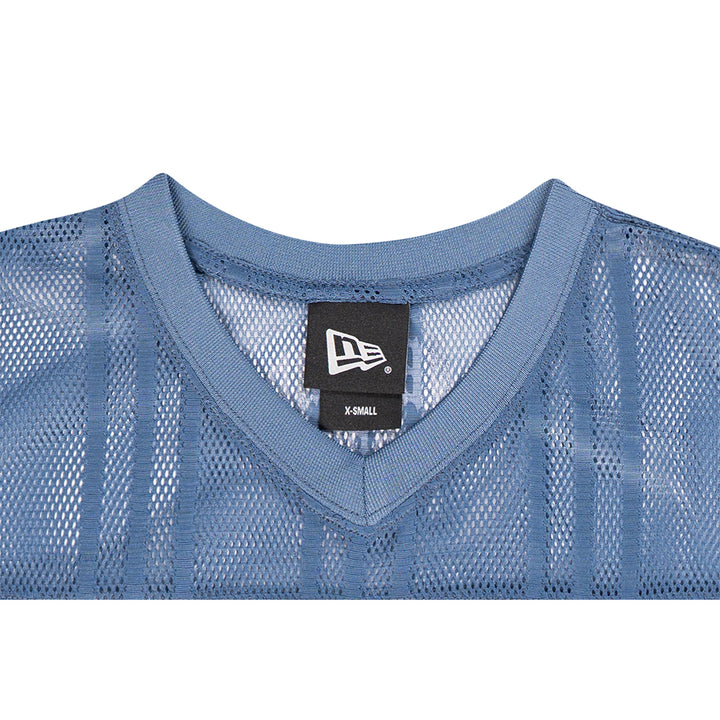 New Era เสื้อครอปรุ่น New Era Street Archived Oceanside Blue Women Crop American Football Jersey