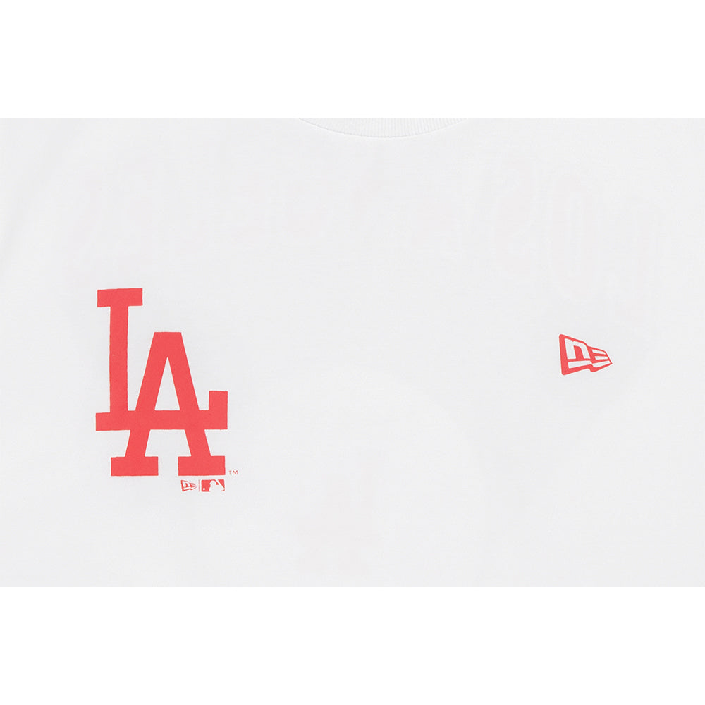 New Era เสื้อยืดแขนสั้นรุ่น LOS ANGELES DODGERS ESSENTIAL WHITE SHORT SLEEVE TEE