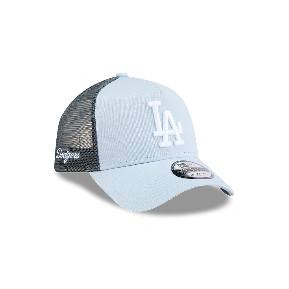 หมวกแก๊ป New Era รุ่น Los Angeles Dodgers Color Era Soft Blue 9Forty Af Trucker Cap