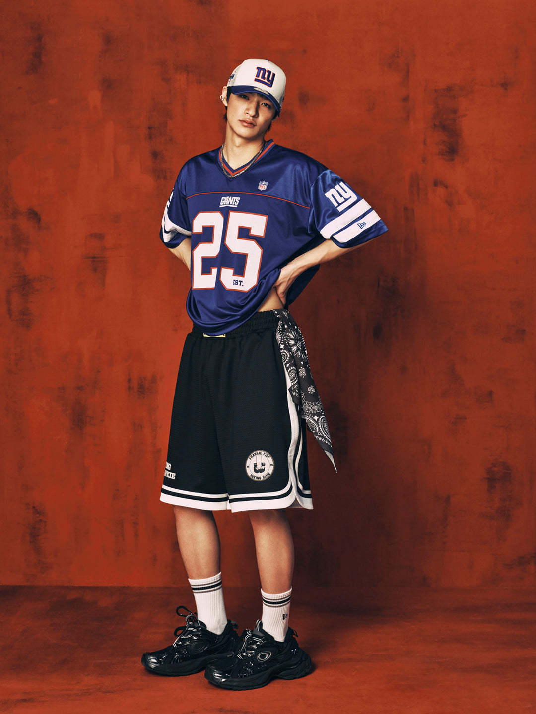 New Era เสื้อยืดแขนสั้นรุ่น New York Giants Korea Jersey Navy Jersey