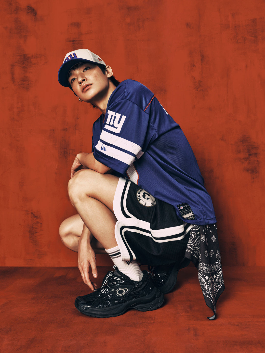 New Era เสื้อยืดแขนสั้นรุ่น New York Giants Korea Jersey Navy Jersey