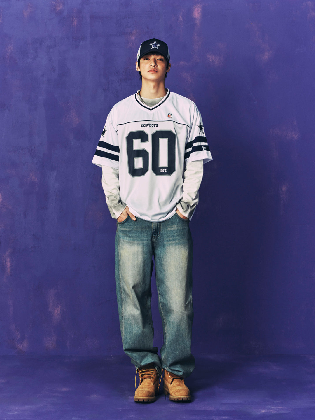 New Era เสื้อยืดแขนสั้นรุ่น Dallas Cowboys Korea Jersey White Jersey